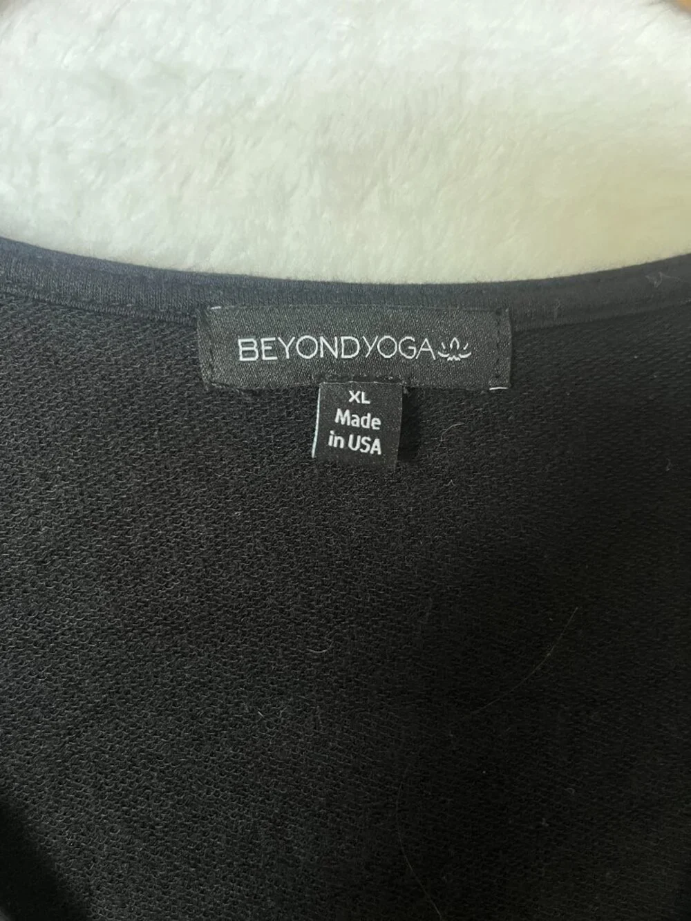 Beyond Yoga Easy Gather  Black Modal Wrap Romper sz XL Athleisure sz XL Lounge